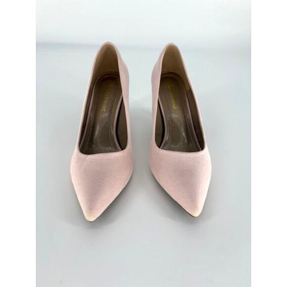 Dream Pairs Closed Toe 3” Heels in Pink Suede – Size 9 - Picture 2 of 7